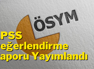 2020-KPSS Ön Lisans Değerlendirme Raporu Yayımlandı