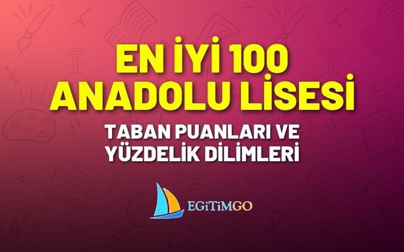 En İyi 100 Anadolu Lisesi (2026)